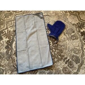 Norwex NWOT Kitchen Cloth Dusting Mitt Blue Gray Cleaning